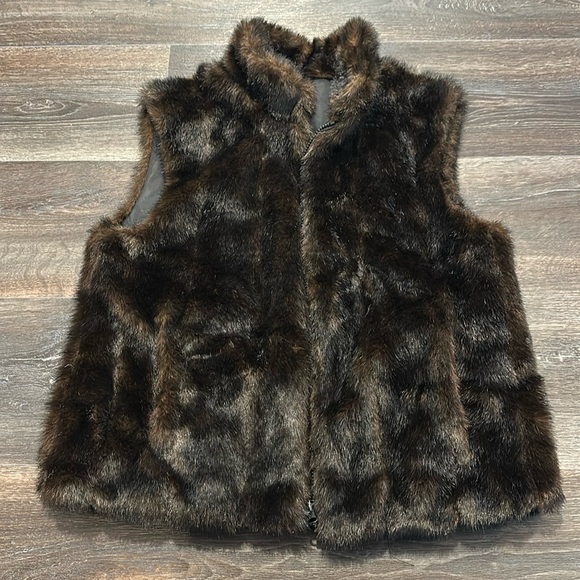 Giacca Faux Fur Reversible Vest size medium - Picture 1 of 4